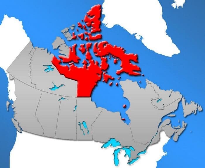 Map of Nunavut